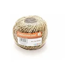 Paketschnur Sisal Natur Bastelschnur Bindfaden 60m 1.6mm dick Universal Braun