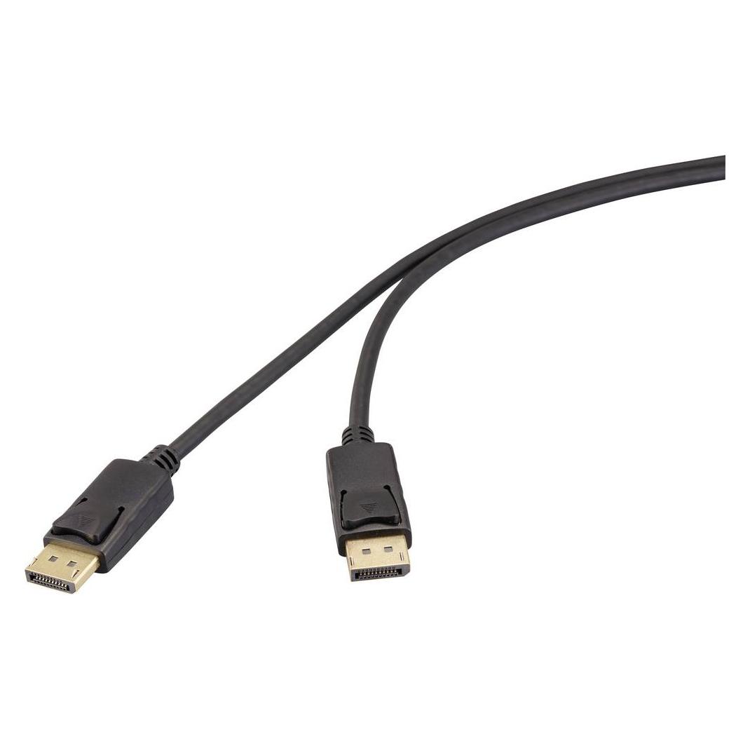 Renkforce DisplayPort Stecker Schwarz RF-6830476 4K UHD (RF-6830476) (3 m) (RF-6830476)