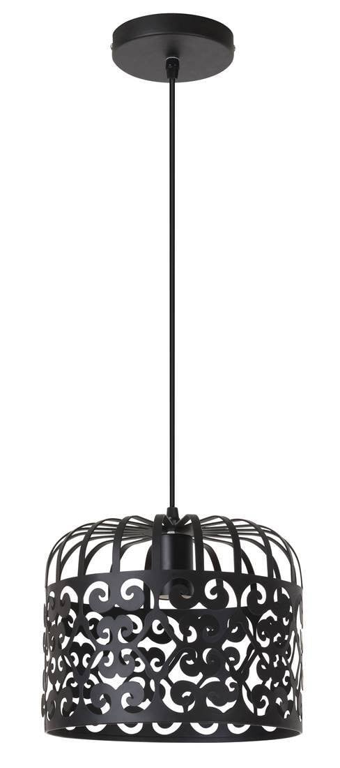 Rabalux Alessandra Hanglamp - 1 spot - Zwart - Rond - E27 - Diameter: 26 cm