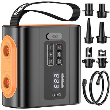 USA Free Shipping Shop Portable Electric Air Pump For Camping Air Mattresses And Pool Floats black