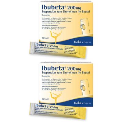 Ibubeta 200 mg Suspension zum Einnehmen im Beutel 2x 2x20 St