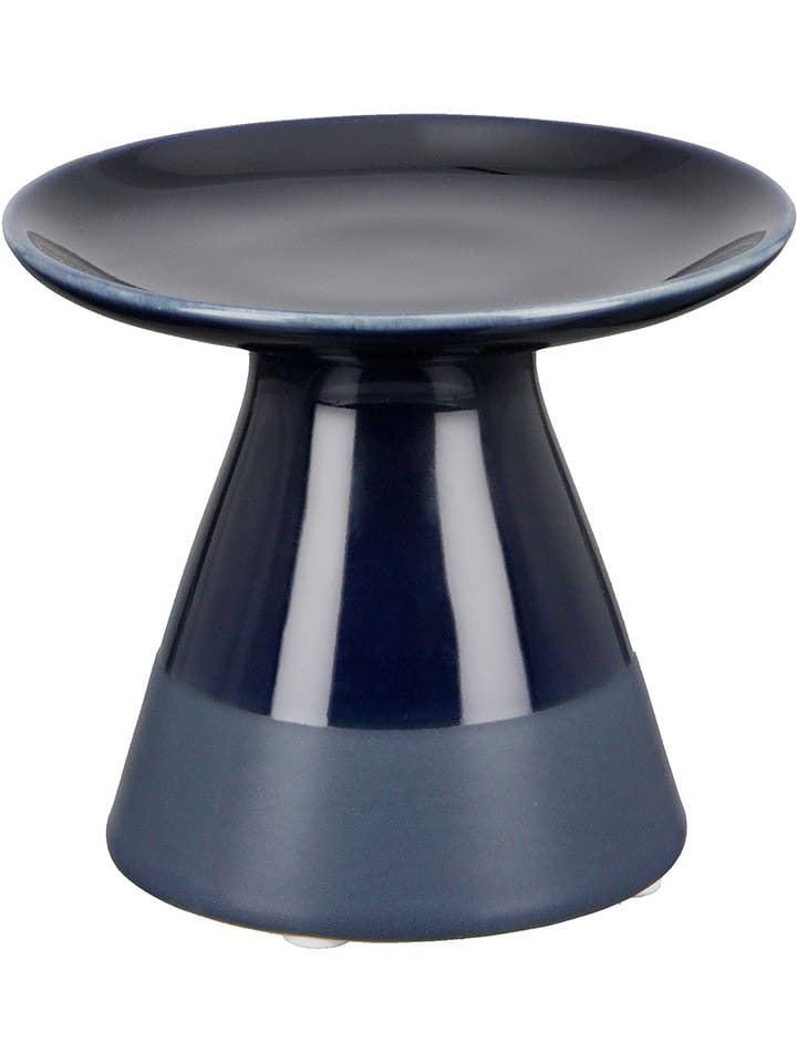 GILDE Kerzenleuchter, "Sky" in Dunkelblau - (H)10 cm - onesize
