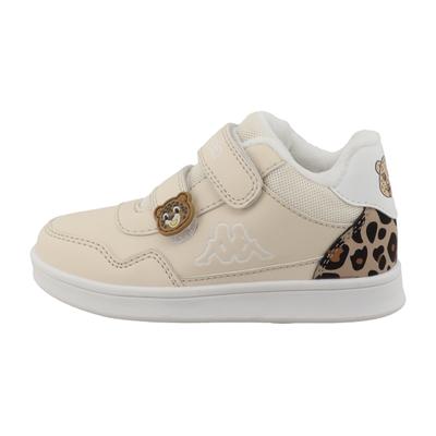 Sneaker KAPPA "GILL", Mädchen, Gr. 30, Synthetik, beige, Schuhe Sneaker, Winterschuhe, gefüttert