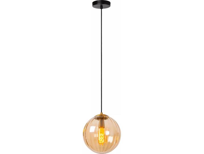 Sphère de verre ambre MONSARAZ lampe suspendue 1xE27 40W Lucide