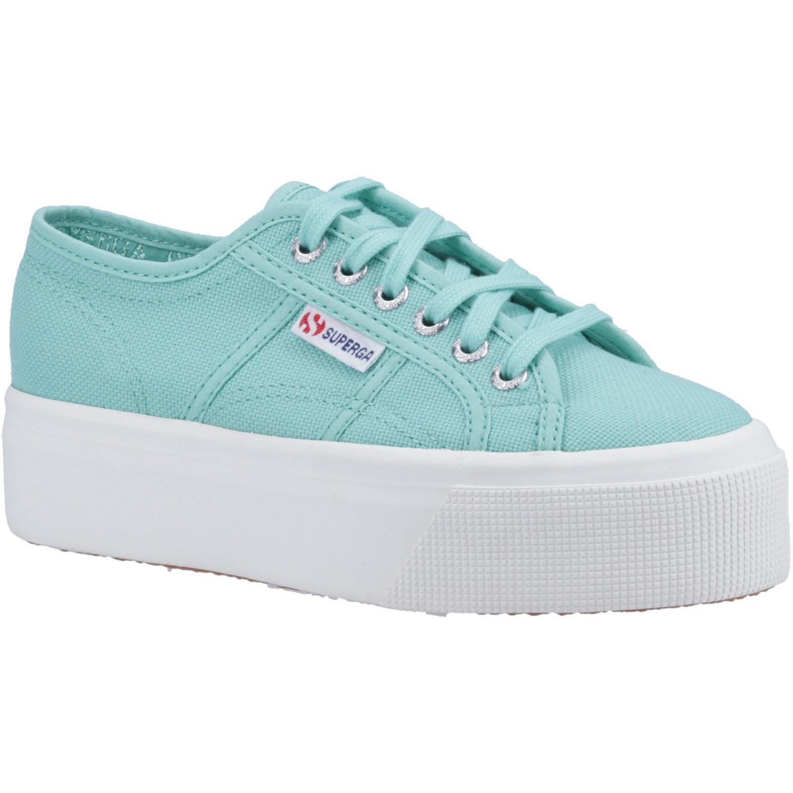 Superga 2790 Linea Up And Down 100% Baumwolle Frauen Grün Wasser Trainer