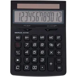 Maul MAULeco 850 Tischrechner 12 -stelliges Display Schwarz Solar 7268890