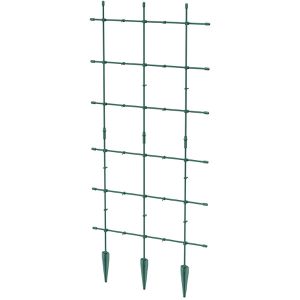 Prosperplast Rankgitter Floo Supports IFLS3, grün, zum Stecken, aus Kunststoff, rechteckig, 60 x 120 cm