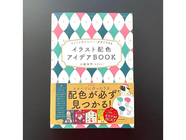 Livre de conception de schémas de couleurs d'illustrations rétro japonaises, édition japonaise
