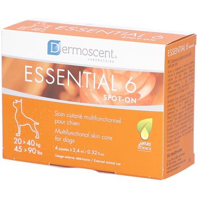 Essential 6 Dermoscent Spot ON Chien - Spot-on, soin dermocosmétique pour grand chien. 1 St Einzeldosispipetten