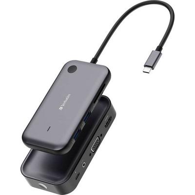 Verbatim WDA-01 'Share My Screen' USB-C® / HDMI Adapter [1x USB-C® - 1x HDMI®] Schwarz, Grau 15 cm