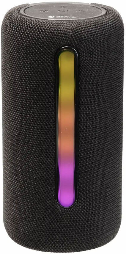 Denver Mini Bluetooth Højttaler m. LED Lys - Sort
