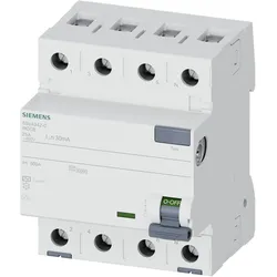 Siemens, Schutzschalter, FISchutzschalter Typ AC A 30 mA Un AC