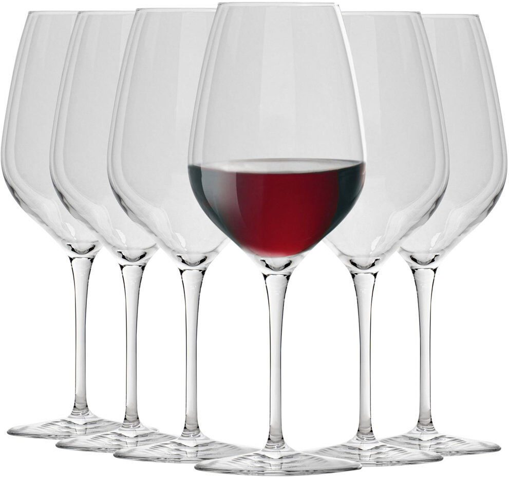 Bormioli Rocco Inalto Tre Sensi Red Wine Glasses Clear 12/550ml