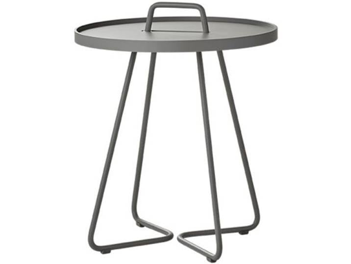 Beistelltisch On-the-move Cane-line grau, Designer Christina Strand, Niels Hvass, 37x46.5x37 cm