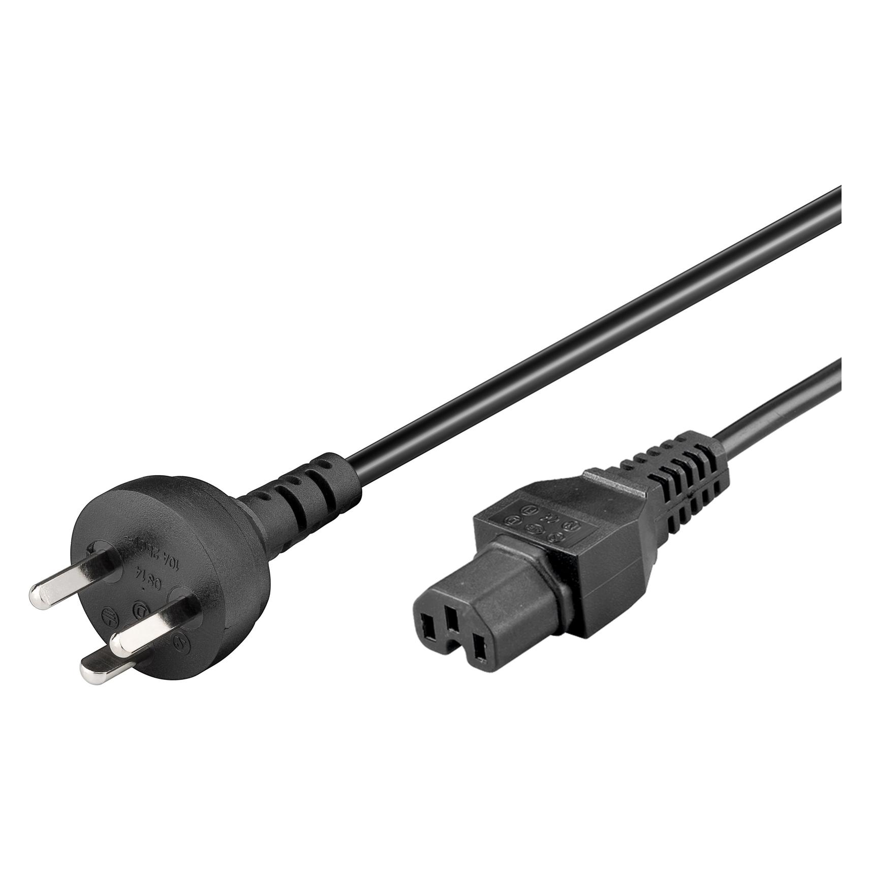 MicroConnect PE130418 Stromkabel Schwarz 1,8 m C15-Koppler IEC 320 (1.80 m) (PE130418)