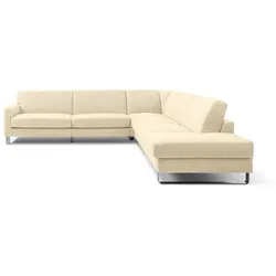 Segmüller Werkstätten Ecksofa Canto Stoff Beige Creme