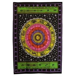 Cotton Wall Art (70x110cm) - Zodiac Colourful