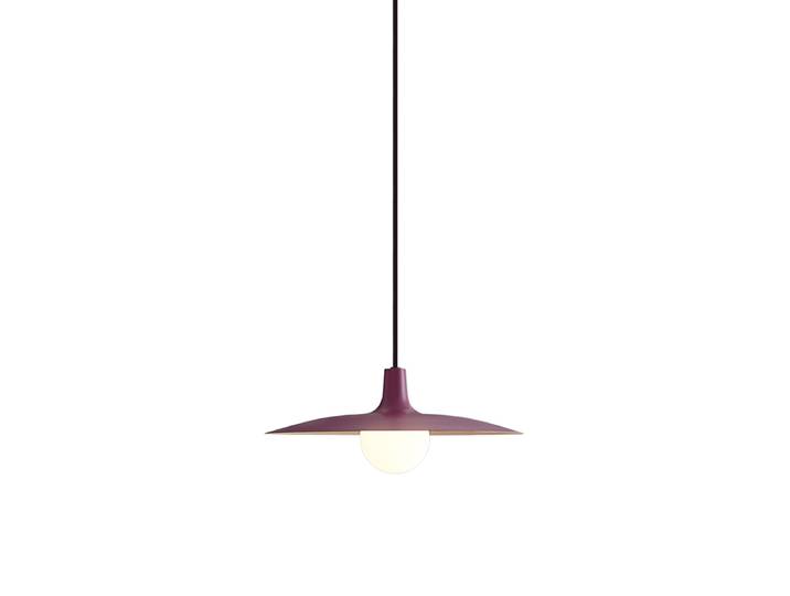 Suspension rétro violette pour système de rail monophasé -