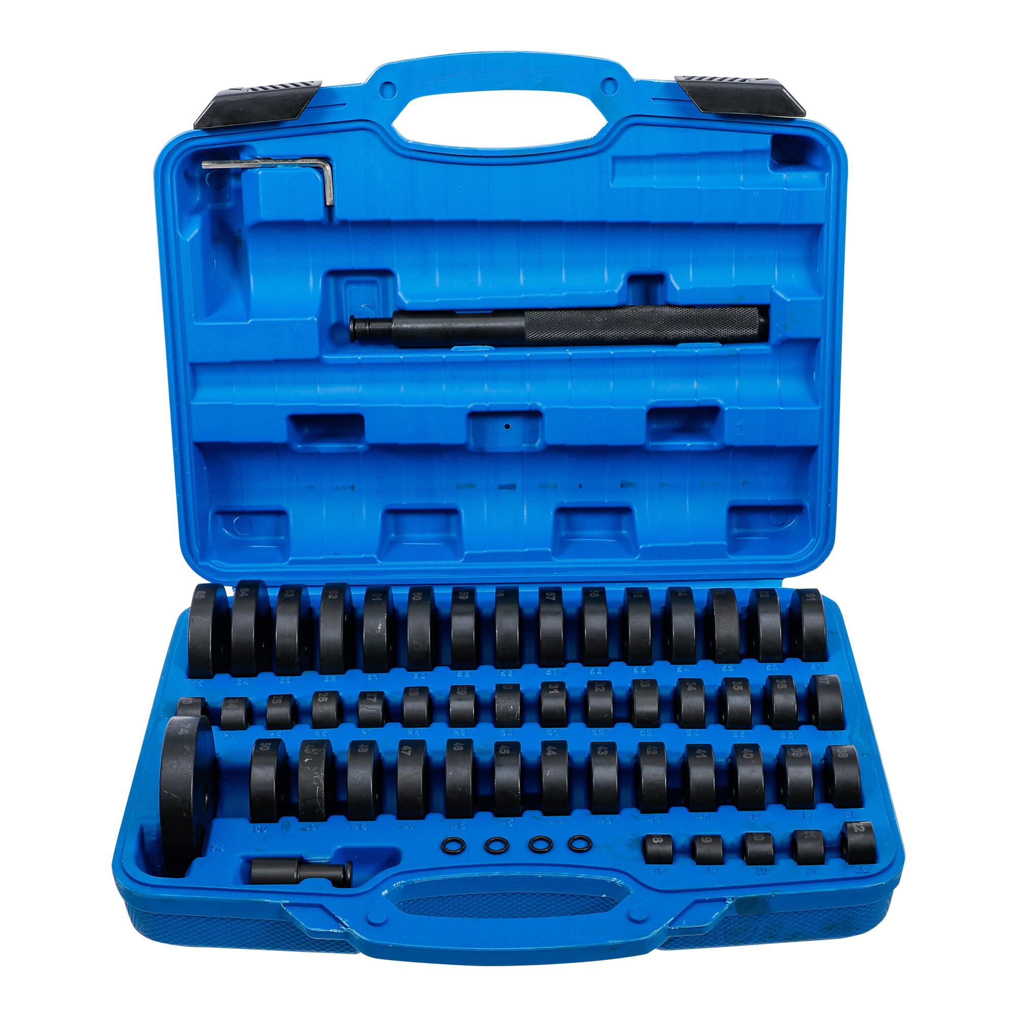BGS Technic Universal-Lager- und Buchsentreiber-Satz 52-tlg. aus Metall für Lager und Buchsen mit verschiedenen Durchmessern, 8467)