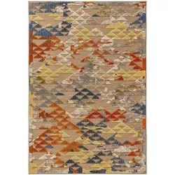 benuta Nest In- & Outdoor-Teppich Noelia Multicolor 140x200 cm - Teppich für Balkon, Terrasse & Garten
