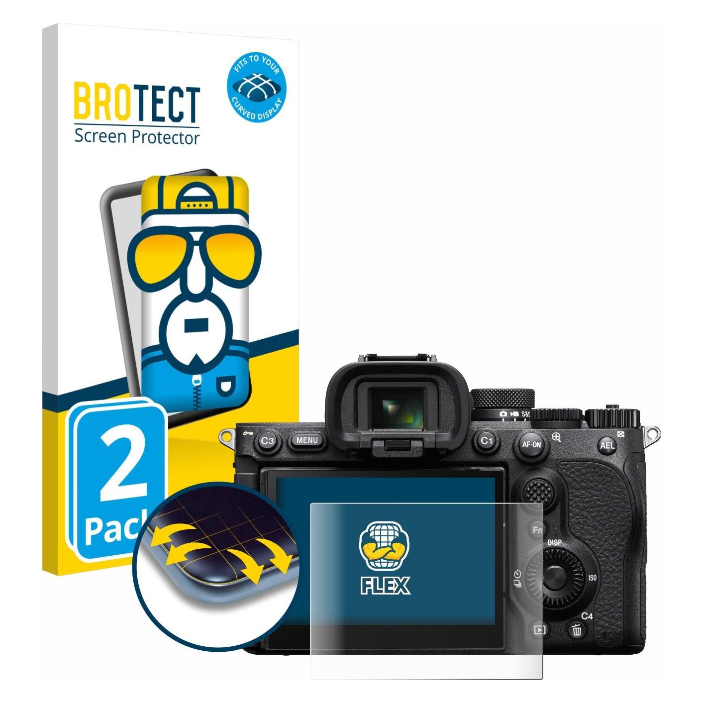 Brotect Fullscreen für Sony Alpha 7 V (ILCE-7M5) Schutzfolie Displayschutz Folie Klar Transparent (5161461)