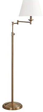 Welch Adjustable Floor Lamp - Empire White - Ballard Designs