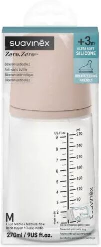Suavinex ZeroZero Biberão +3m 270ml