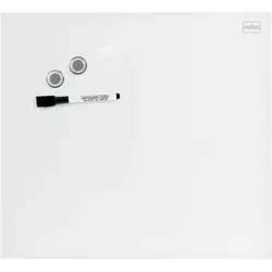 nobo Glas-Magnettafeln 30,0 x 30,0 cm, brillant weiß
