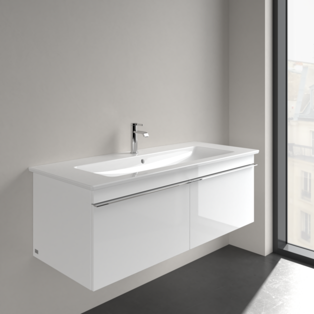Villeroy und Boch Villeroy & Boch Venticello Waschtisch 4104CLR1 120x50cm, weiss Ceramicplus, mit Hahnloch
