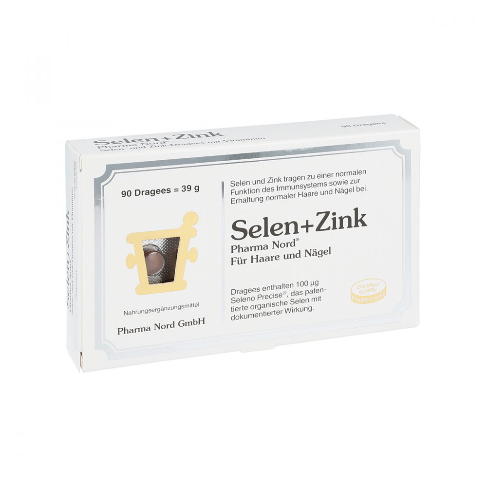 Pharma Nord Vertriebs GmbH Selen+zink Pharma Nord Dragees 10074382