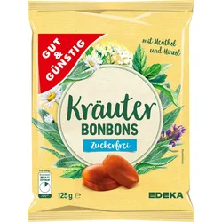 GUT&GÜNSTIG Kräuter Bonbons zuckerfrei