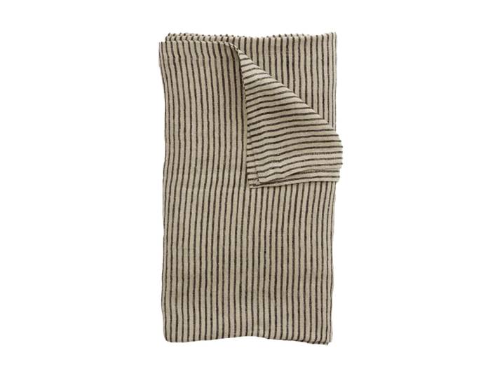 Olsson & Jensen Nappe en lin Stripe 150x300 cm Noir-sable