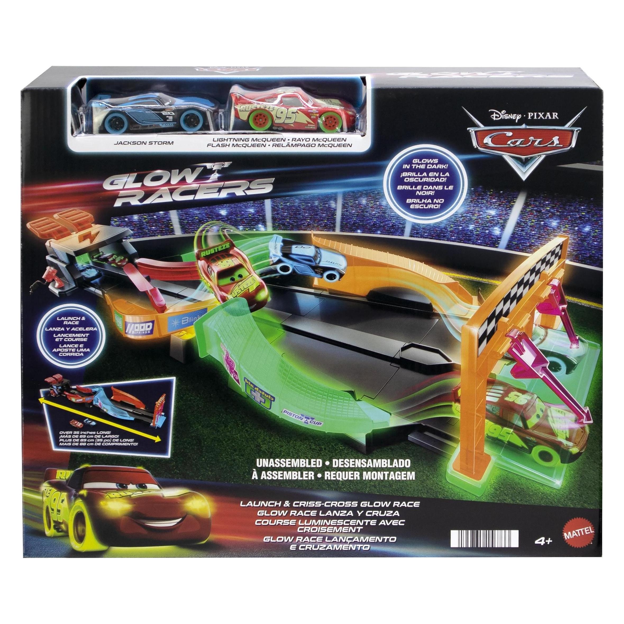 Mattel Disney Pixar Cars GITD TRACK SET (HPD80)