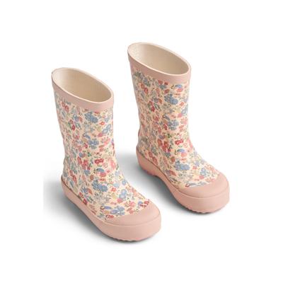 Stiefel WHEAT "WHEAT Rubber Boot Muddy", Mädchen, Gr. 24, bunt (flowers and seashells), Gummi, Schuhe Stiefel