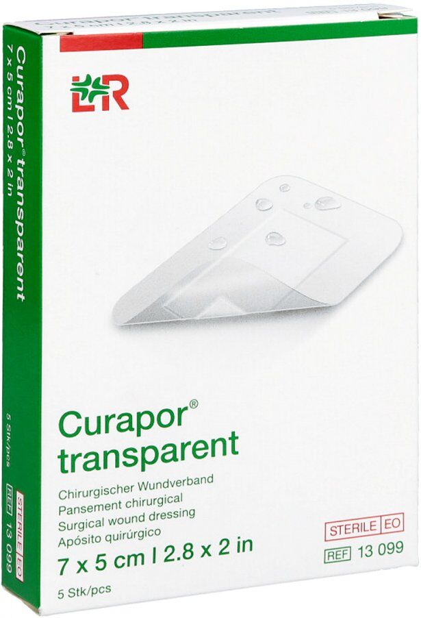 Curapor Wundverband transparent 5x7 cm steril