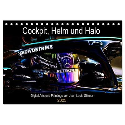 Cockpit, Helm und Halo (Tischkalender 2025 DIN A5 quer), CALVENDO Monatskalender