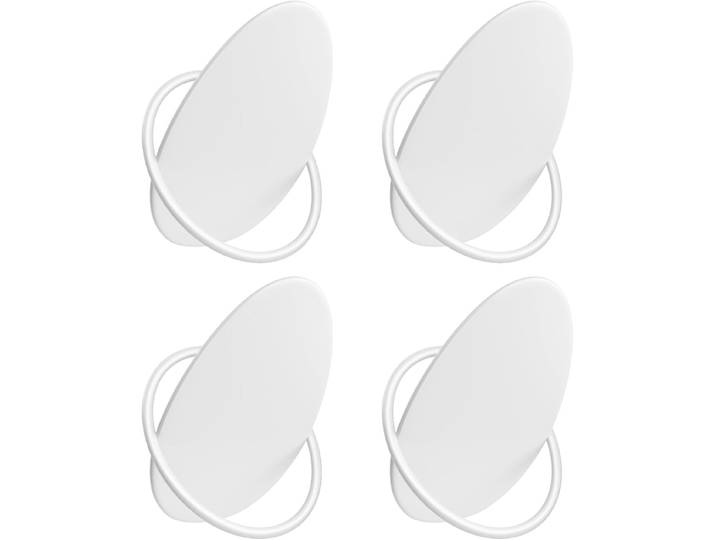 Garderobenhaken Kleiderhaken 4er Set Weiss