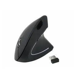 EQUIP Ergonomic Wireless Mouse schwarz, USB