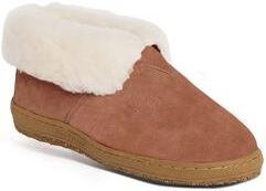 Wide Width Women's Bootee -Wide Width Flats And Slip Ons by Old Friend Footwear in Chestnut (Size 6 W)