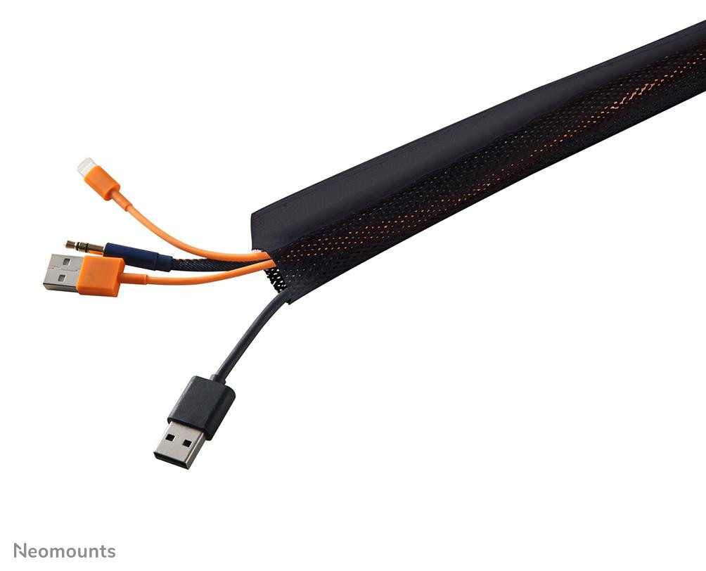 Neomounts NS-CS200BLACK KAD 2m zwarte kabelbescherming Socke Ummantelung
