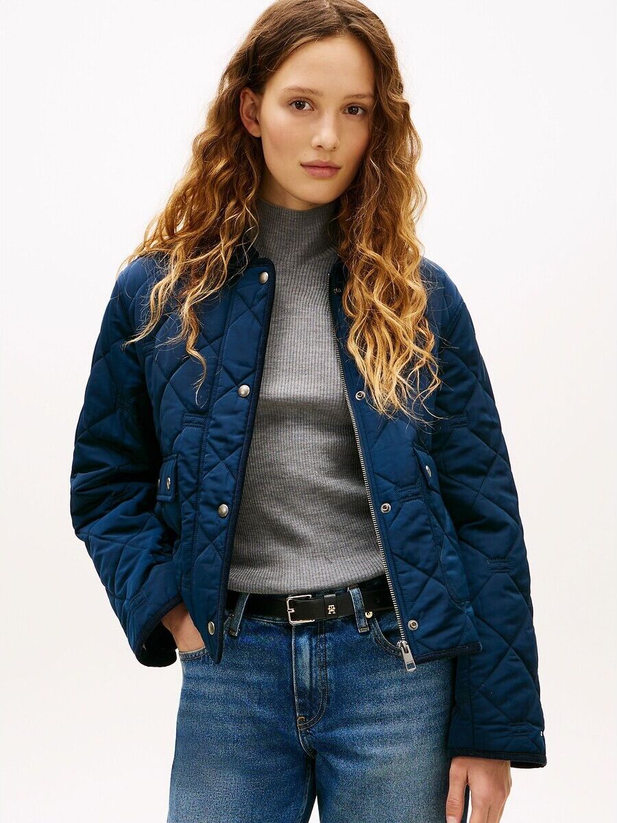 TOMMY HILFIGER Veste courte matelassée à col polo