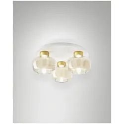 Fabas Luce 3767-65-365 Kino Deckenleuchten 36W Cognac