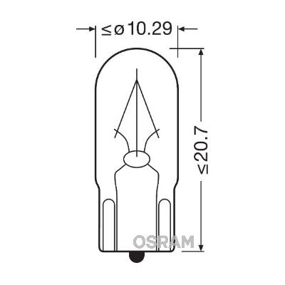 OSRAM Glühlampe, Innenraumleuchte 2840