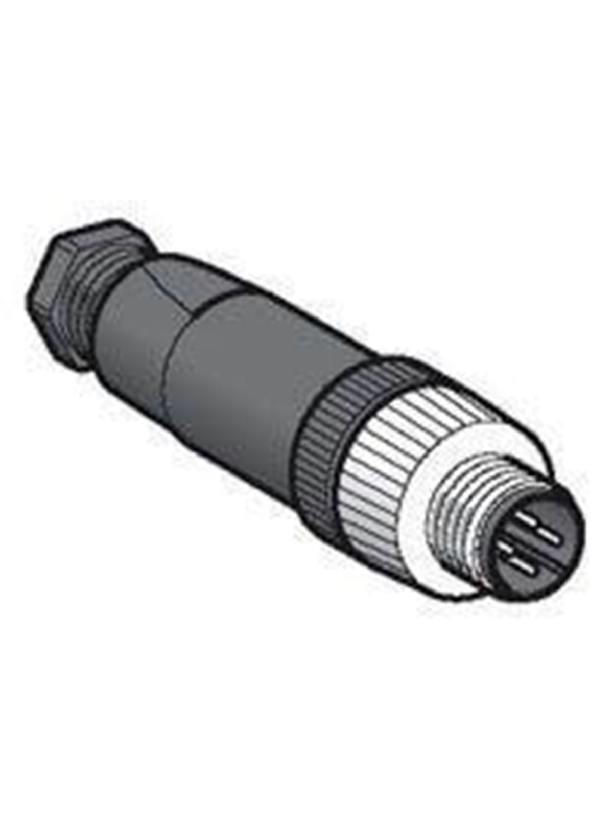 TELEMECANIQUE SENSORS Plug m12 mal straight connector 4pin