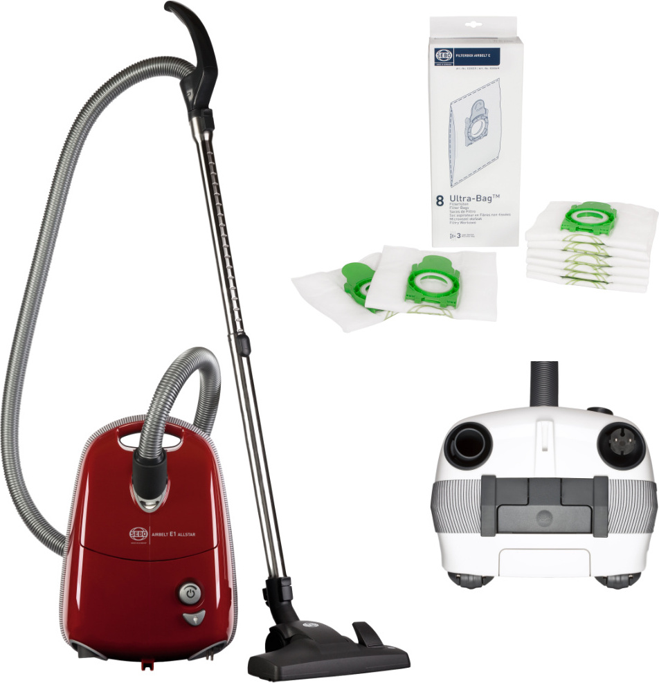 Sebo Airbelt E1 UNI RD Staubsauger, 700 Watt, , Teppichreinigungsklasse C, Hartbodenreinigungsklasse A
