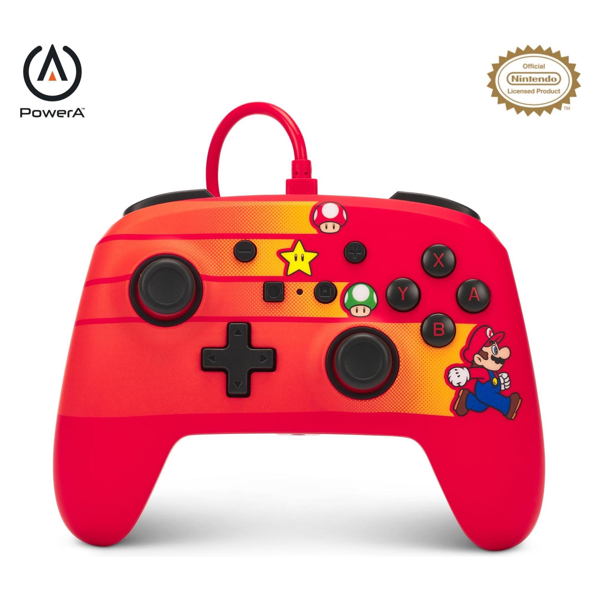 PowerA Verbesserter kabelgebundener PowerA-Controller für Nintendo Switch - Speedster Mario (Switch) (1526539-01)
