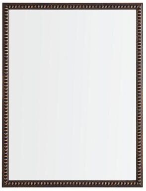 "Beaded Frame Mirror - Black, 38"" x 38"" - Ballard Designs"