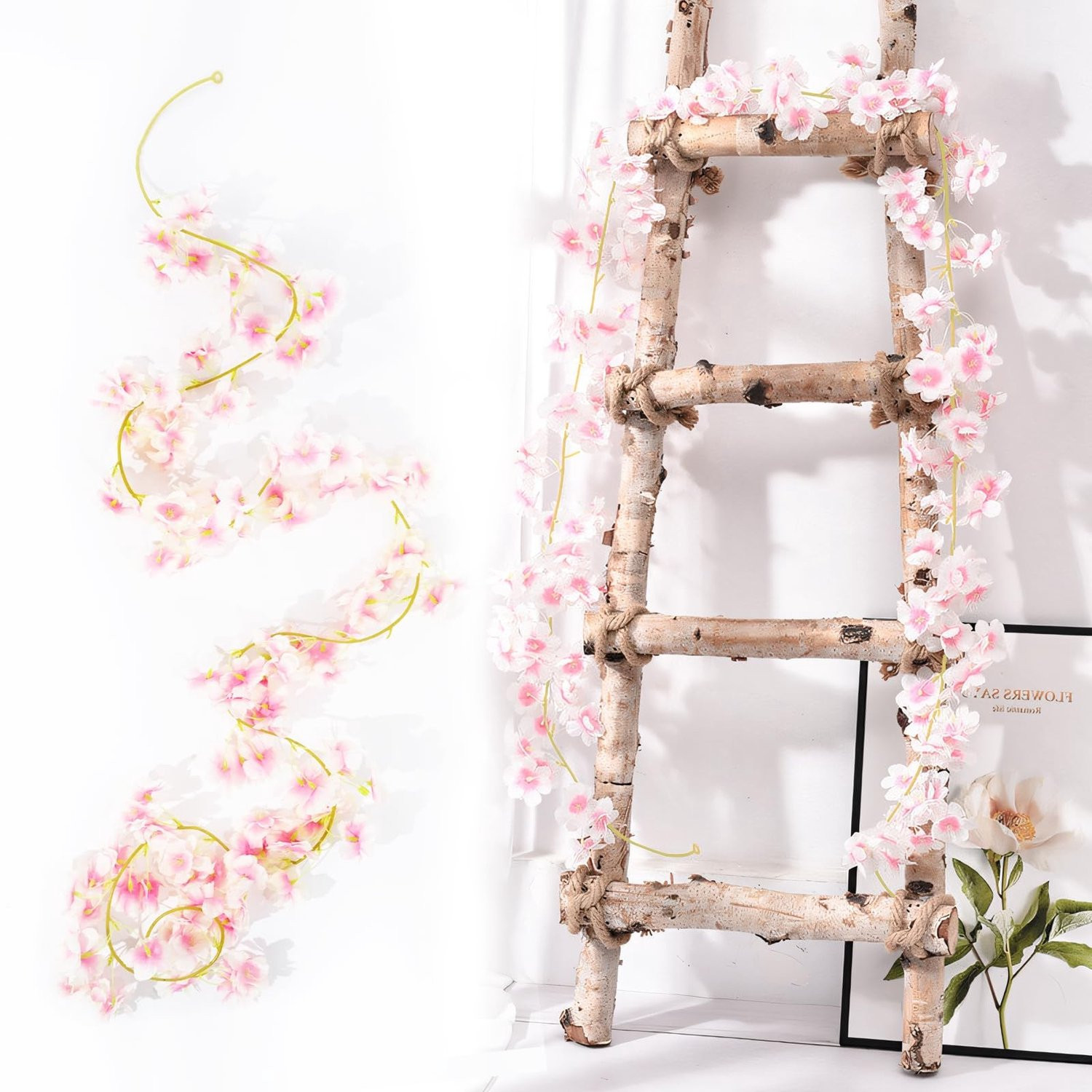 Kunstbloemen Slinger met Kersenbloesem voor Hangende Decoratie