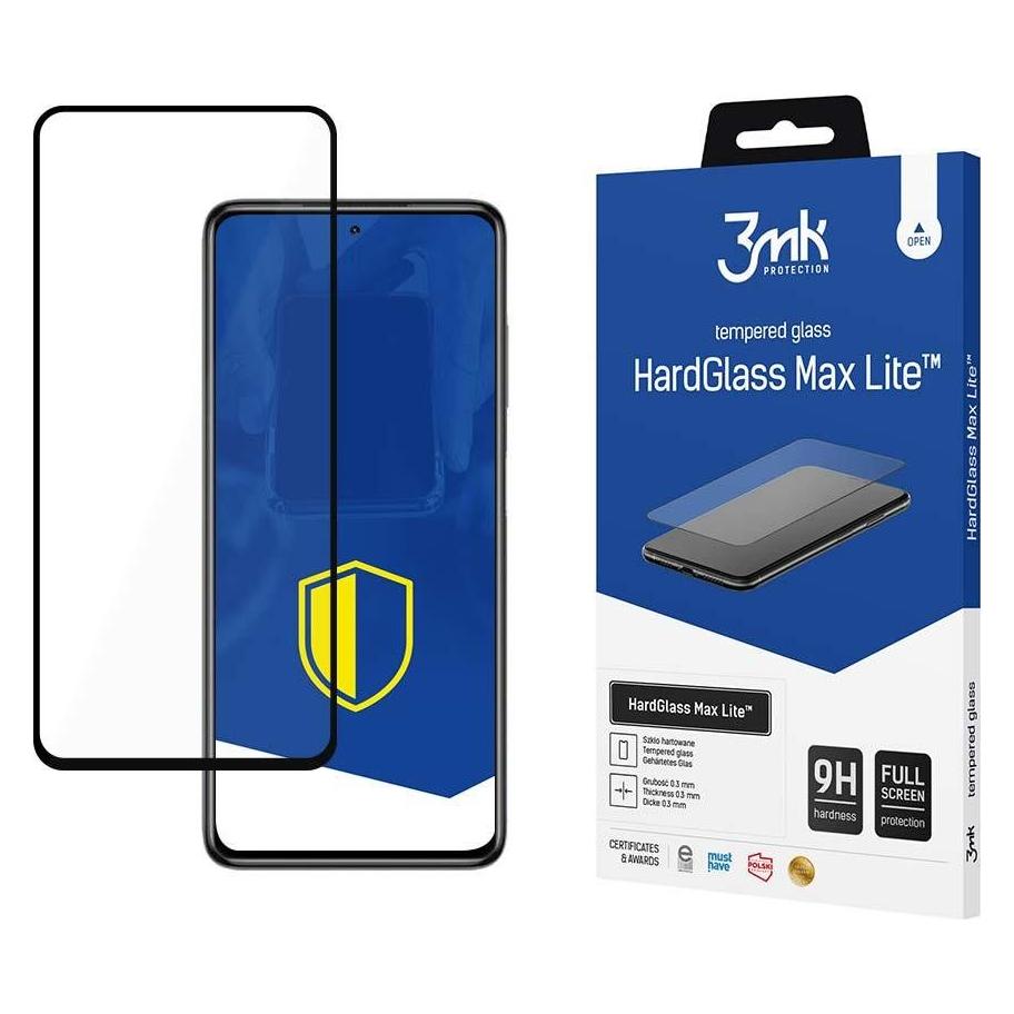 3MK POCO X3 GT Black - HardGlass Max Lite (Xiaomi Poco X3 GT) (3mk X P X3 GT HG Max L)