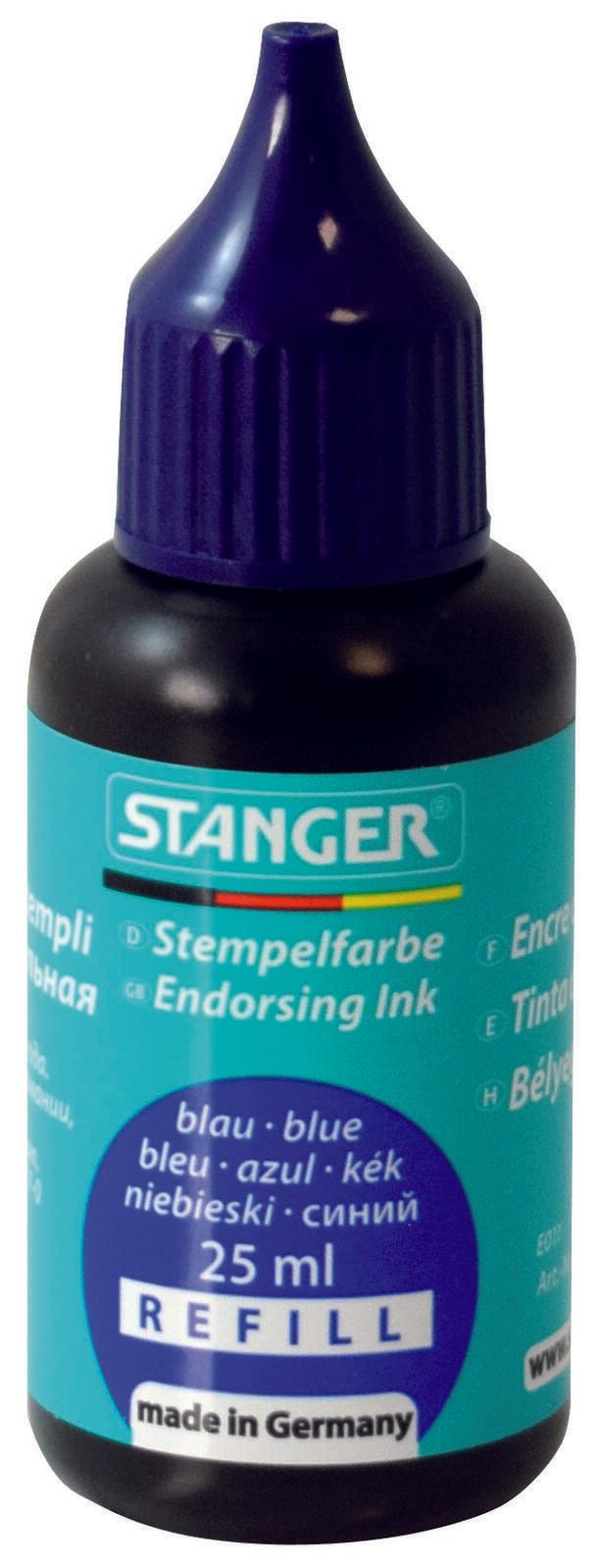 STANGER Stempelfarbe blau, 25,0 ml 1800502
